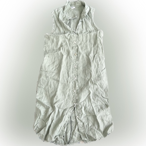 Rose L S Dress Deep Lichen Green main image 1